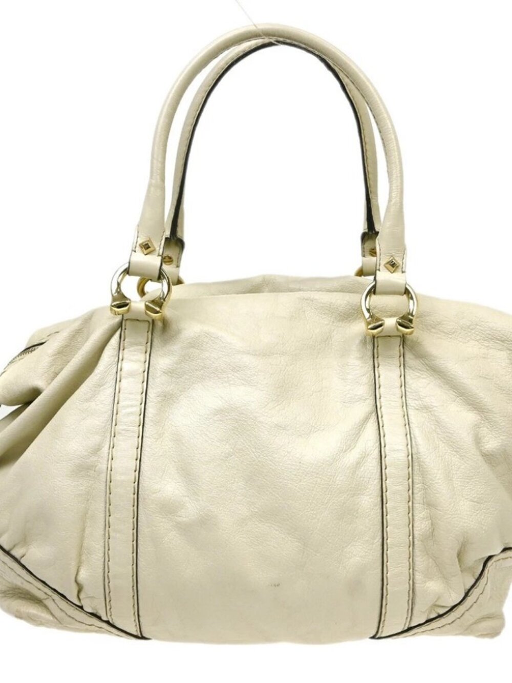 Gucci White Leather Handbag